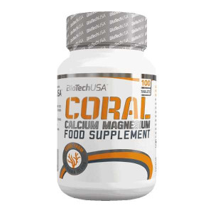 Коралловый кальций и магний BioTech USA Coral Calcium Magnesium 100 таблеток