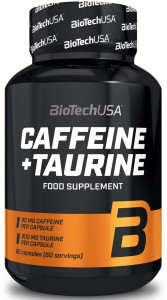Кофеин и таурин BioTech USA Caffeine Taurine 60 капсул
