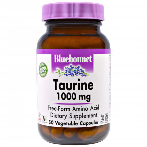 Таурин Bluebonnet Nutrition Taurine 1000 мг 50 капсул