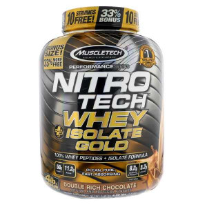 MuscleTech Nitro Tech Whey Plus Isolate Gold 1810 грамм