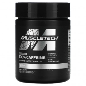 Кофеин MuscleTech Platinum 100% Caffeine 220 мг 125 таблеток