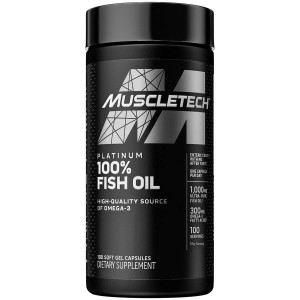 MuscleTech Platinum 100% Omega Fish Oil 100 капсул