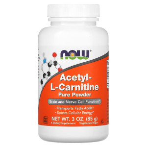 Ацетил L-карнитин Now Foods Acetyl-L-Carnitine Pure Powder 85 грамм
