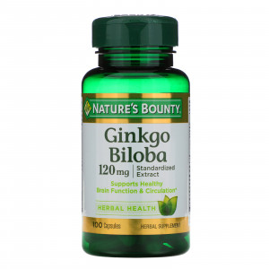 Nature's Bounty Ginkgo Biloba 120 мг 100 капсул