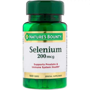 Селен Nature's Bounty Selenium 200 мкг 100 таблеток