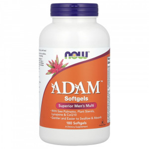 Мультивитамины для мужчин Now Foods Adam Softgels 180 капсул