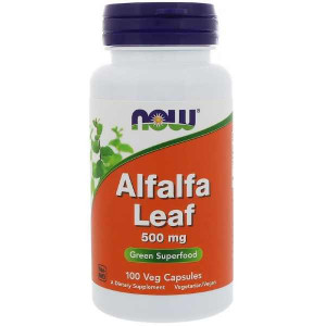 Now Foods Alfalfa Leaf 500 мг 100 капсул