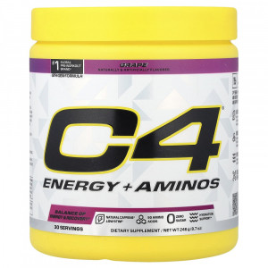 Предтреник с аминокислотами Cellucor C4 Energy + Aminos 246 грамм