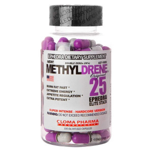 Жиросжигатель Cloma Pharma Methyldrene 25 Ephedra Elite Stack 100 капсул