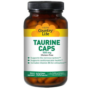 Таурин Country Life Taurine Caps 500 мг 100 капсул