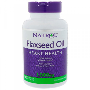 Natrol Flaxseed Oil 1000 мг Softgels 90 капсул