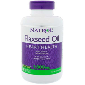 Natrol Flaxseed Oil 1000 мг Softgels 200 капсул