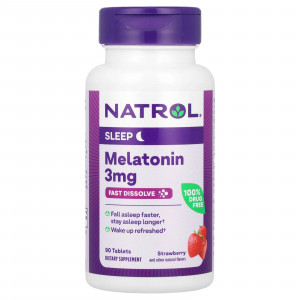 Мелатонин Natrol Melatonin 3 мг Fast Dissolve 90 таблеток