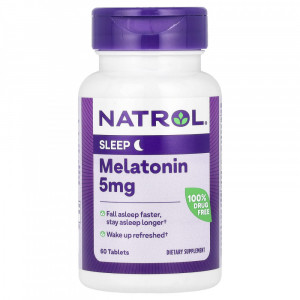 Мелатонин Natrol Melatonin 5 мг 60 таблеток