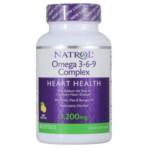 Natrol Omega 3-6-9 Complex 1200 мг 60 капсул