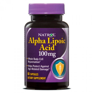 АЛК Natrol Alpha Lipoic Acid 100 мг 60 капсул