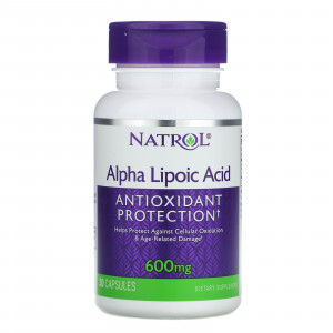 АЛК Natrol Alpha Lipoic Acid 600 мг 30 капсул