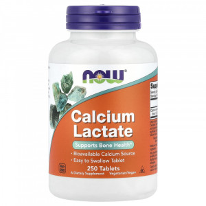 Кальций лактат Now Foods Calcium Lactate 250 таблеток