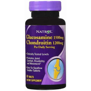 Natrol Glucosamine 1500 мг Chondroitin 1200 мг 60 таблеток