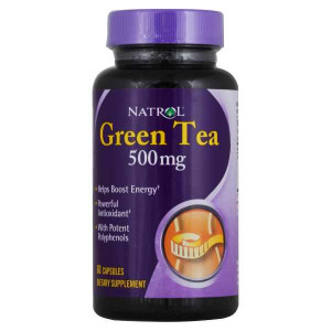 Экстракт зеленого чая Natrol Green Tea 500 мг 60 капсул