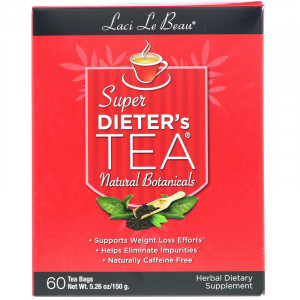 Чай для похудения Natrol Laci Le Beau Super Dieter's Tea 60 чайных пакетиков