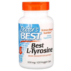 L-тирозин Doctor's Best Best L-Tyrosine 500 мг 120 капсул
