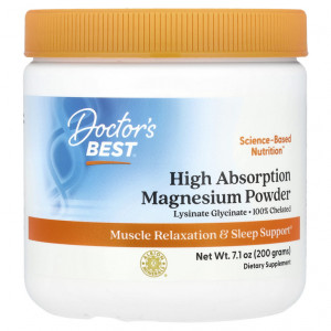 Магний Doctor's Best High Absorption Magnesium Powder 200 грамм