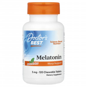 Мелатонин Doctor's Best Melatonin Chewable 5 мг 120 жевательных таблеток