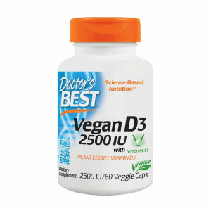 Doctors Best Vegan D3 with Vitashine D3 2500 IU 60 капсул