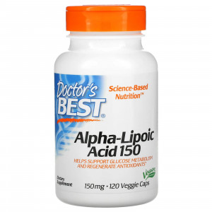 АЛК Doctors Best Alpha-Lipoic Acid 150 мг 120 капсул