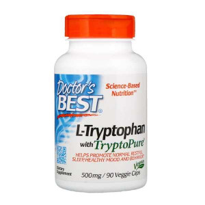Doctor's Best Best L-Tryptophan with TryptoPure 500 мг 90 капсул
