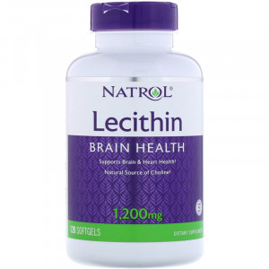 Соевый лецитин Natrol Soya Lecithin 1200 мг Softgels 120 капсул