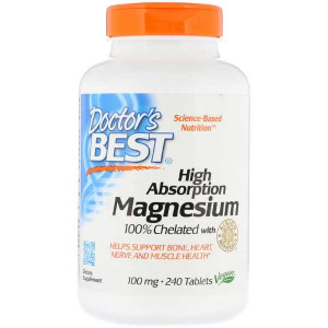 Doctor's Best High Absorption Magnesium 100 мг 240 таблеток