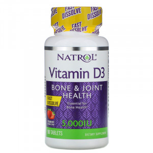 Natrol Vitamin D3 5000 IU Fast Dissolve 90 таблеток
