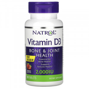 Natrol Vitamin D3 Fast Dissolve 2000 IU 90 таблеток