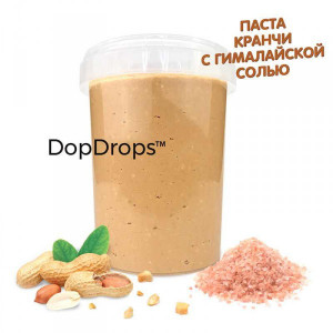 DopDrops Арахисовая паста Кранчи Гималайская соль (1000 гр.)