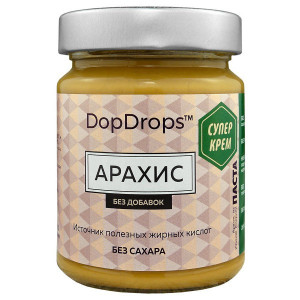 DopDrops Паста Арахис Супер Крем Без добавок (265 гр.)