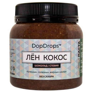 DopDrops Лен Кокос Шоколад Стевия (250 гр.)