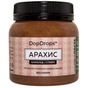 DopDrops Паста Арахис Шоколад, стевия (250 гр.)