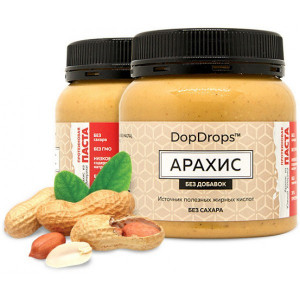 DopDrops Протеиновая арахисовая паста без добавок (250 гр.)