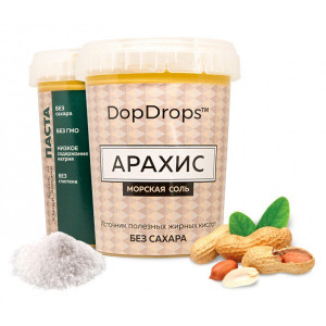 DopDrops Протеиновая паста Арахис Морская соль (1000 гр.)