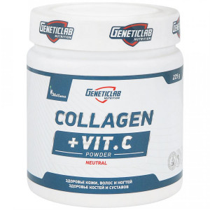 Коллаген с витамином C GeneticLab Nutrition Collagen plus vit. C 225 грамм