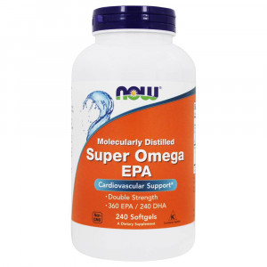 Омега 3 Now Foods Super Omega EPA Fish Oil Softgels 240 капсул