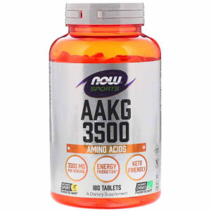 ААКГ Now Foods AAKG 3500 180 таблеток