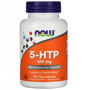 5-гидрокситриптофан Now Foods 5-HTP 100 мг 120 капсул