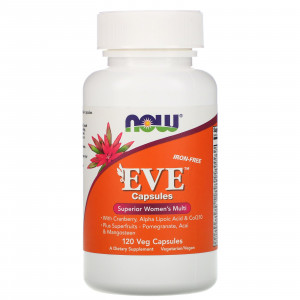 Мультивитамины для женщин Now Foods Eve Capsules Iron-Free 120 капсул