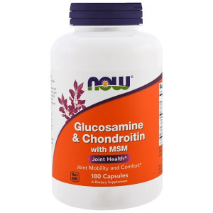 Глюкозамин, хондроитин и МСМ Now Foods Glucosamine Chondroitin with MSM 180 капсул