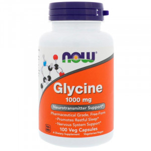 Глицин Now Foods Glycine 1000 мг 100 капсул
