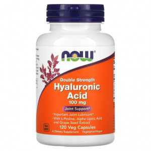Гиалуроновая кислота Now Foods Hyaluronic Acid 100 мг 120 капсул