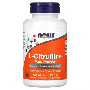 L-цитруллин Now Foods L-Citrulline Pure Powder 113 грамм
